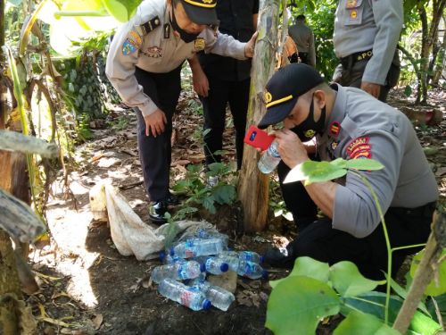 Sembunyikan Miras di Dalam Tanah, Perempuan di Moilong Berurusan Polisi