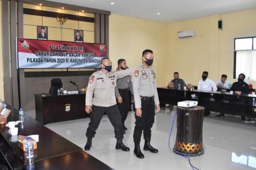 Jelang Pelaksanaan Pilkada 2020, Polres Banggai Gelar Pelatihan ‘Body Guard’ Cabup dan Cawabup