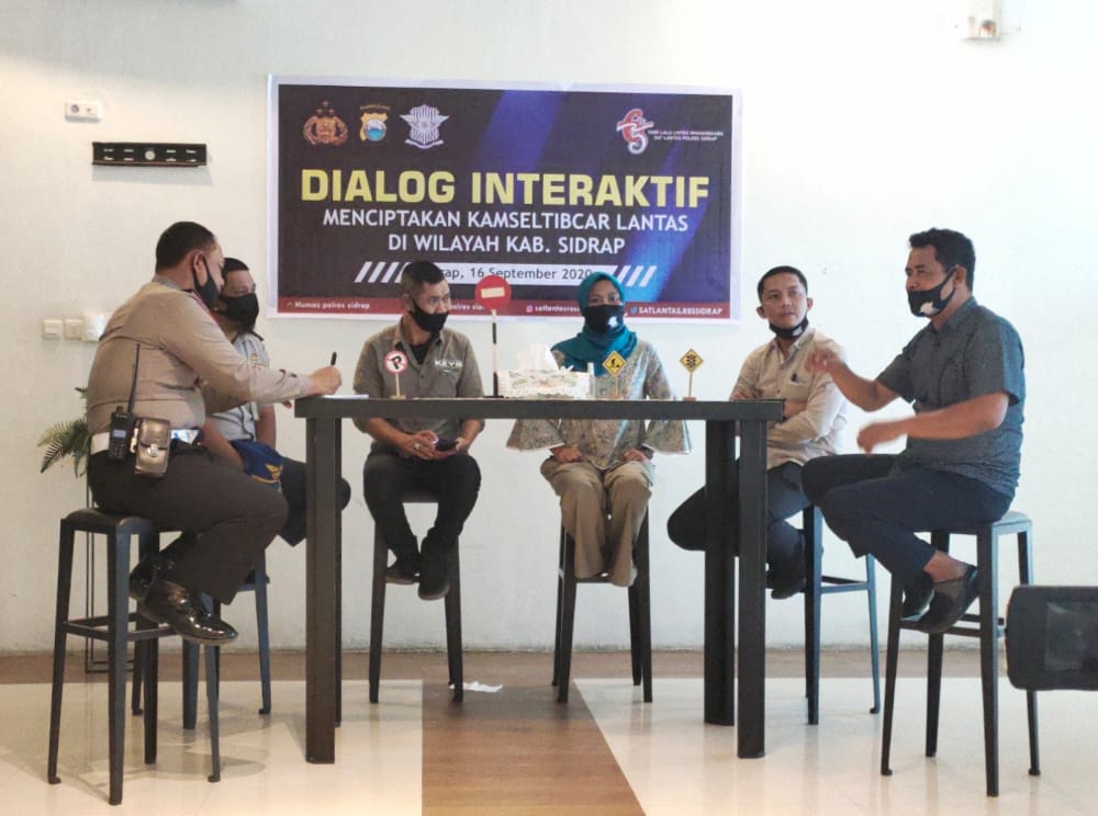 Dialog Interaktif Satlantas Polres Sidrap,  Efektif Mengedukasi Masyarakat Tertib Berlalu Lintas