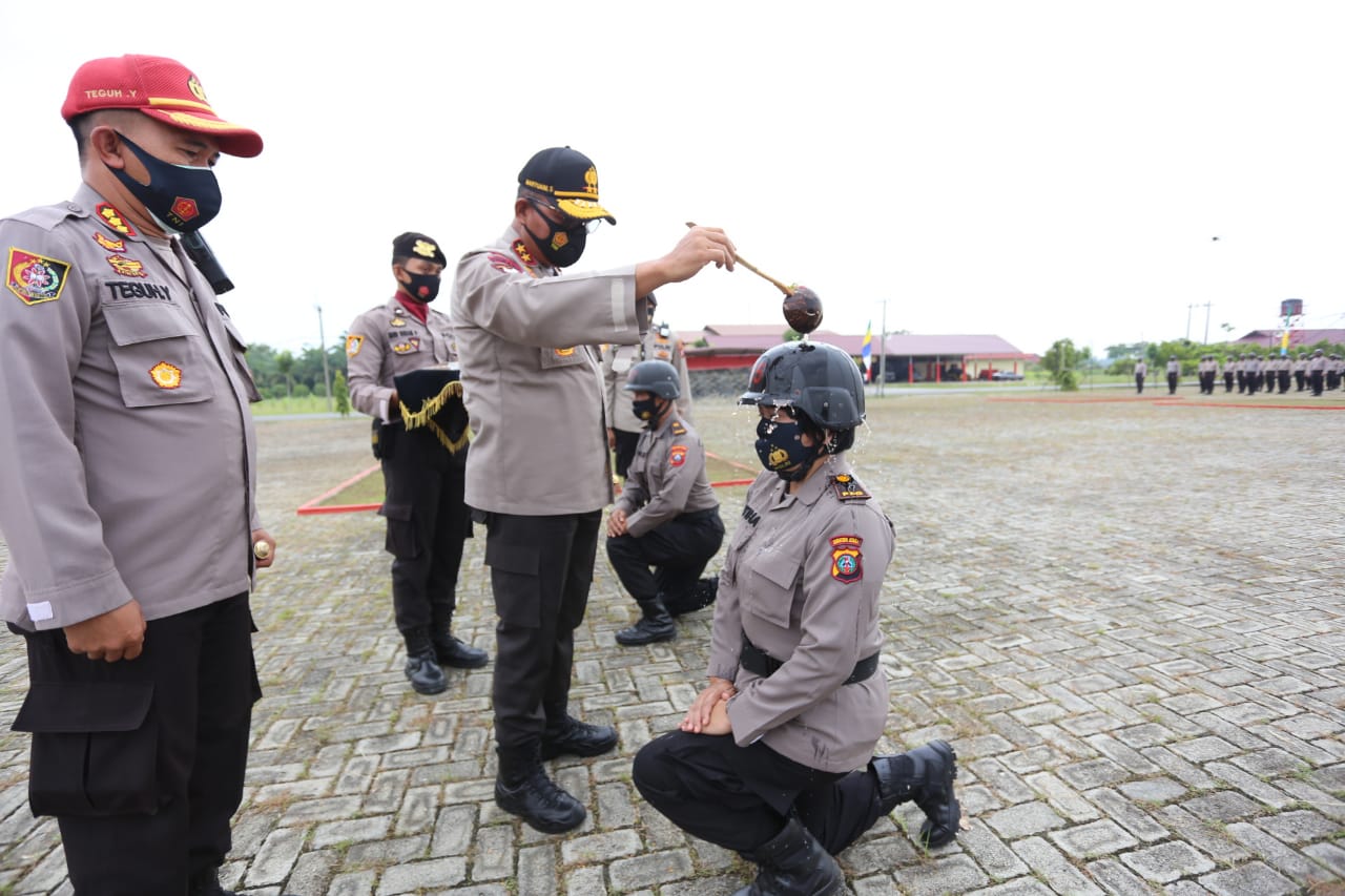 Kapolda Sumut Pimpin Upacara Tradisi Pembukaan Pendidikan 155 Peserta Alih Golongan Polda Sumut TA 2020