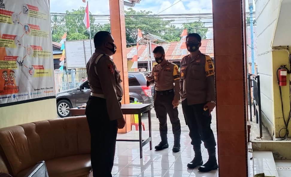 Kapolres Banggai Cek Pengamanan di Kantor KPU dan Bawaslu