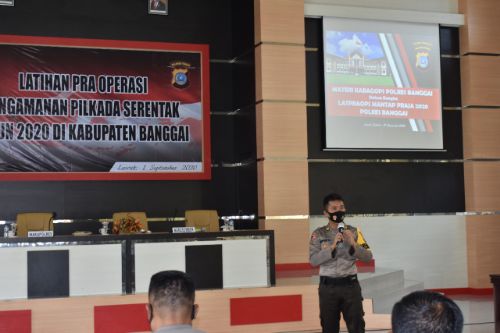 Siap Amankan Pilkada 2020, Polres Banggai Gelar Latihan Pra Operasi