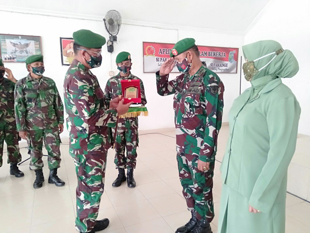 Dandim 1420 Sidrap Terima Korp Rapor Personel Pindah Satuan Dan MPP