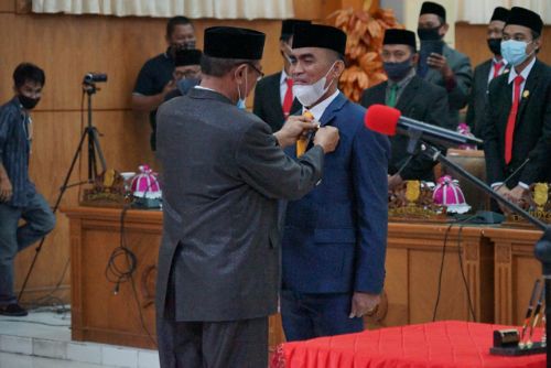 Idham Mase Resmi Dilantik PAW Anggota DPRD, Bupati Sidrap Sampaikan Selamat