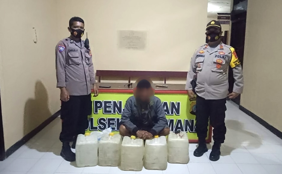 Polsek Pagimana Berhasil Gagalkan Penjualan Raturan Liter Cap Tikus Asal Bualemo