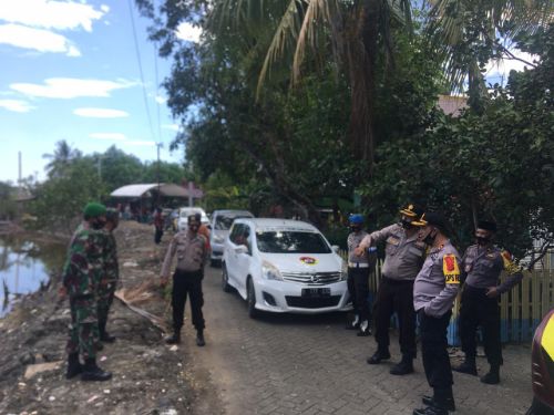 Hari ke-7 Masa Kampanye, Kapolres Pangkep Pantau Personil Pengamanan di 2 Titik