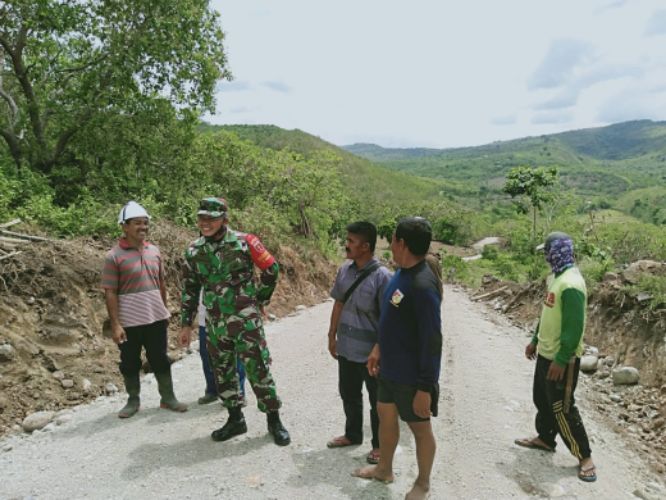 Dandim 1420 Sidrap Cek Seluruh Program TMMD Menjelang Penutupan