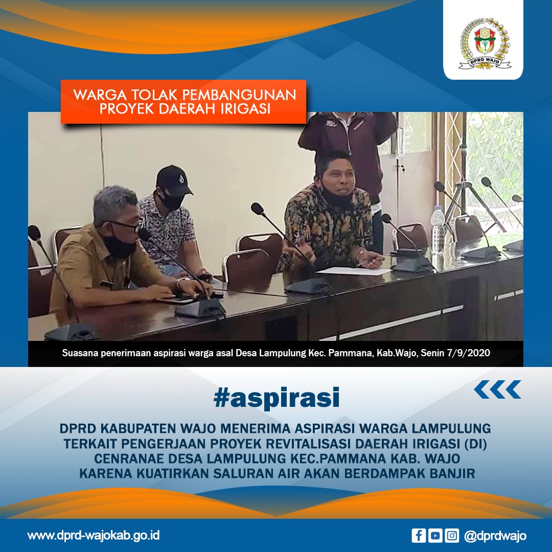 Puluhan Warga Aspirasikan Proyek Irigasi di DPRD