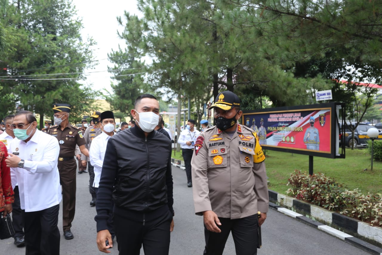 Kapolda Sumut Sambut Kedatangan Tim Kunjungan Kerja Spesifik Komisi III DPR RI