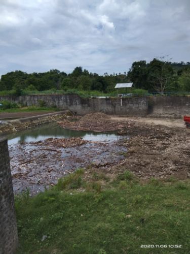 Tampak Bendungan Sungai Lanrae Desa Nepo Kecamatan Mallusetasi Kabupaten Barru.