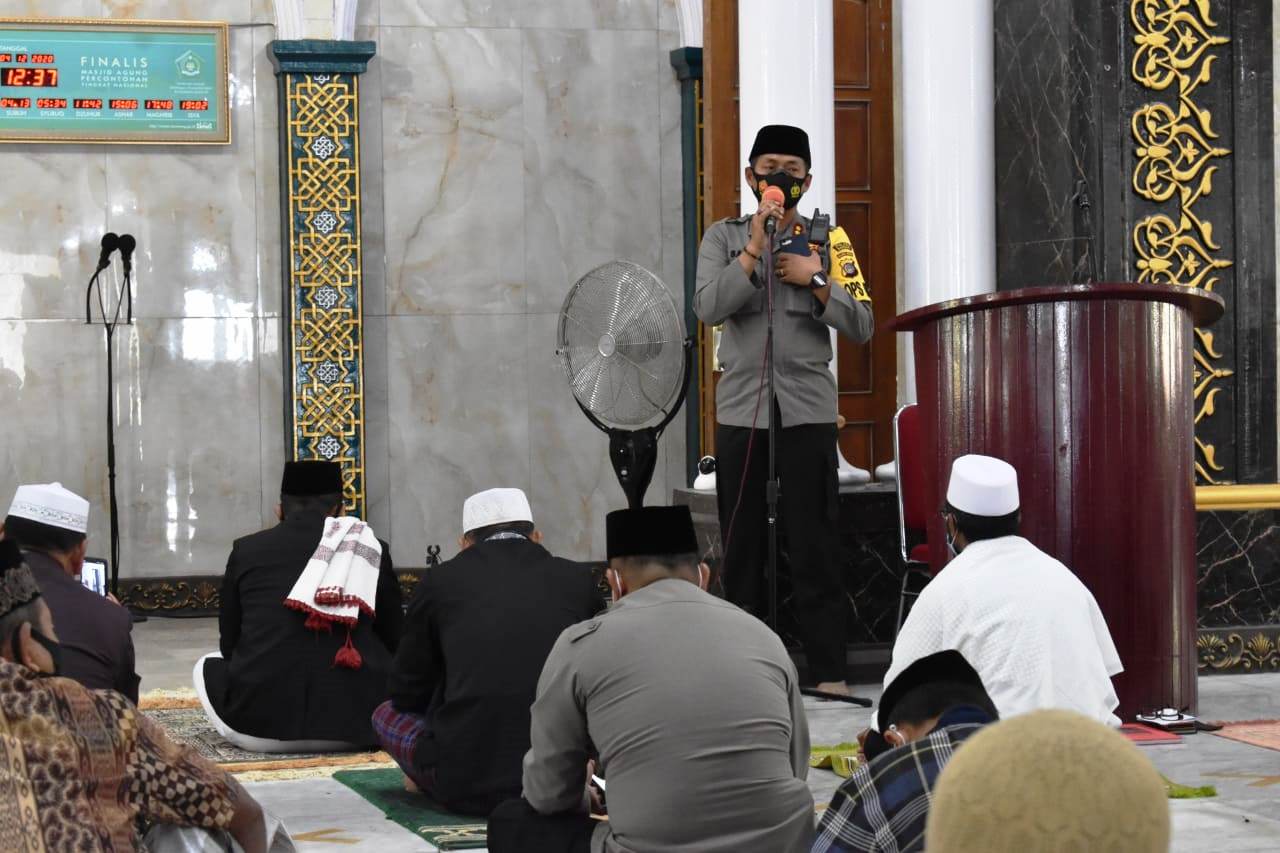 Lewat Safari Jumat di Masjid, Kapolres Banggai Terus Ajak Masyarakat Jaga Kondisi Kamtibmas