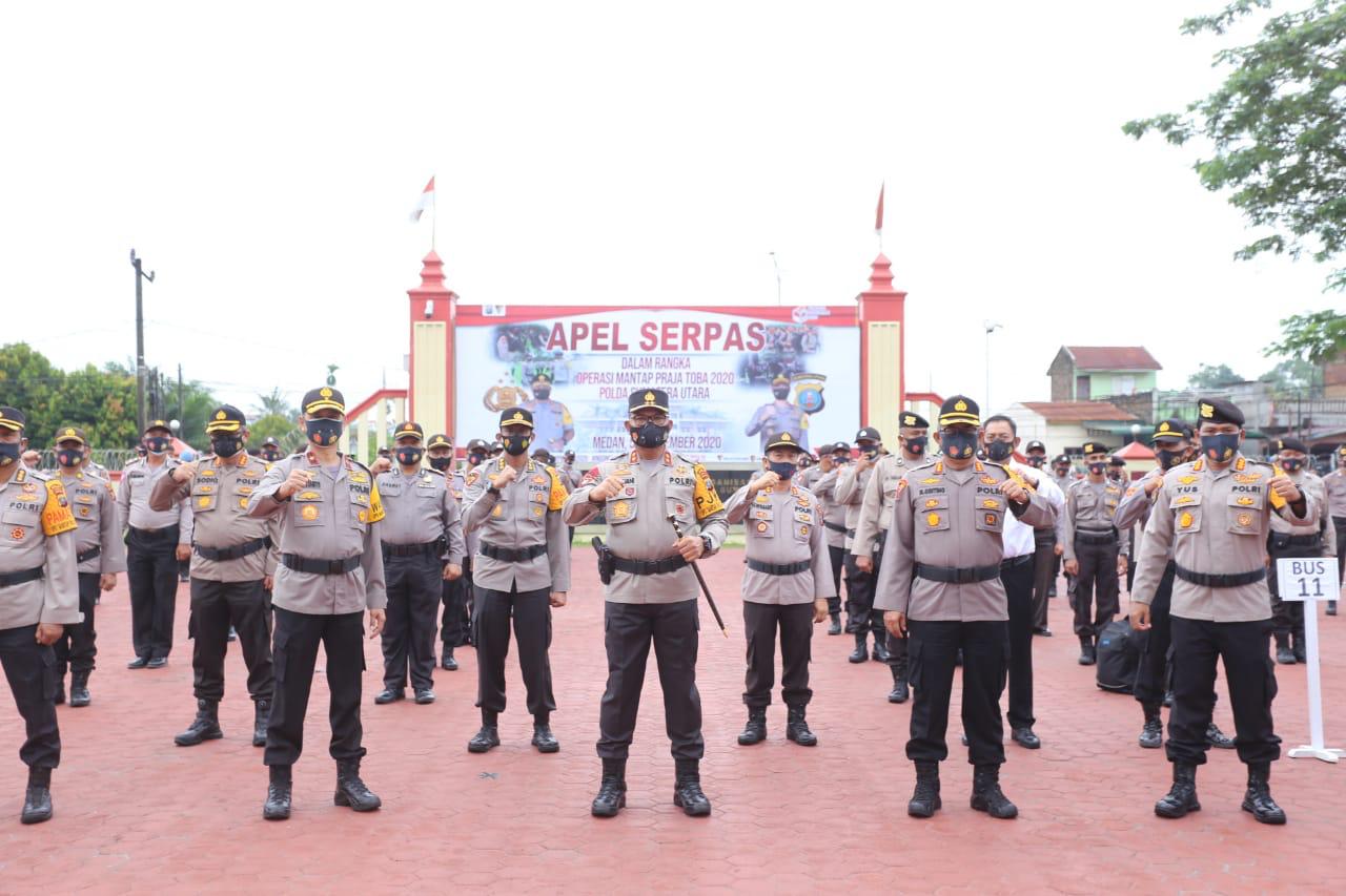 Lepas 713 Personil Poldasu BKO ke Nias Selatan, Kapolda Sumut Bekali Pesan Moril Anak Buahnya