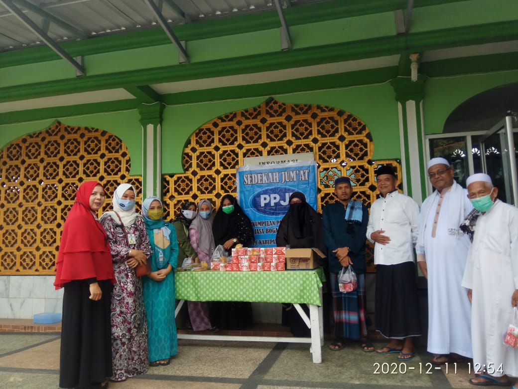 Program Sedekah Jumat DPC PPJI Rohul Di Apresiasi oleh Pengurus Masjid An-nur Pasir Pangaraian