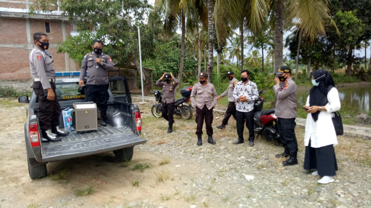 Di Pitu Riase Sidrap, Kapolsek dan Camat hingga Personil Polisi Kencangkan Sosialisasi Maklumat Kapolri