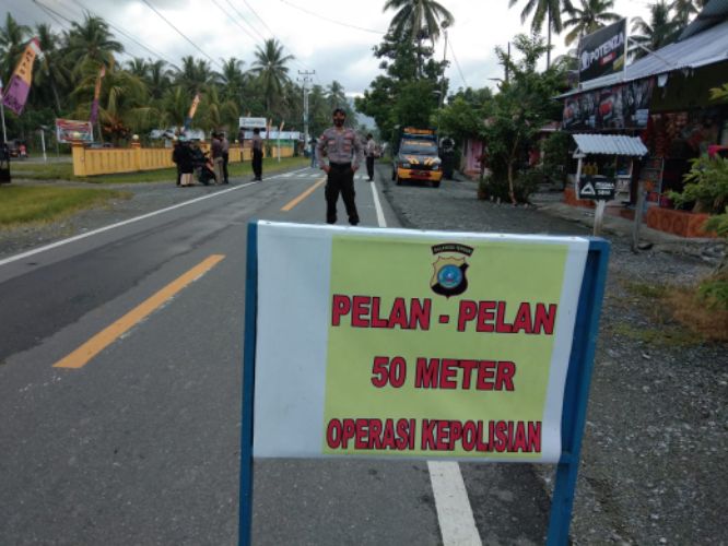 6 Hari Jelang Pemungutan, Polres Banggai Tingkatkan Razia Kendaraan di Wilayah Perbatasan