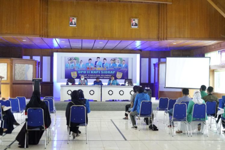 Rapimda DPD II KNPI Sidrap di Laksanakan Protokoler Kesehatan Secara Ketat