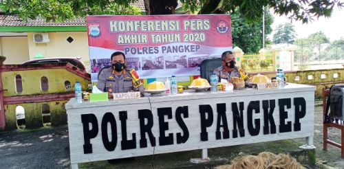 Kado Akhir Tahun 2020, Kapolres Pangkep : Gangguan Kamtibmas dan Laka Lantas Menurun