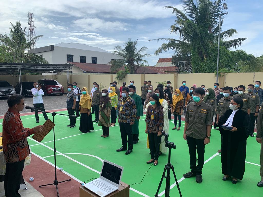 Maksimalkan PTSL Di Tingkat Desa, Kantor BPN Sidrap Kukuhkan 60 Orang Tim Satgas