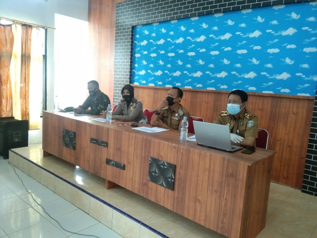 Cegah Penyebaran Covid-19, Pemerintah Kecamatan Bungoro Rapat Koordinasi Prokes