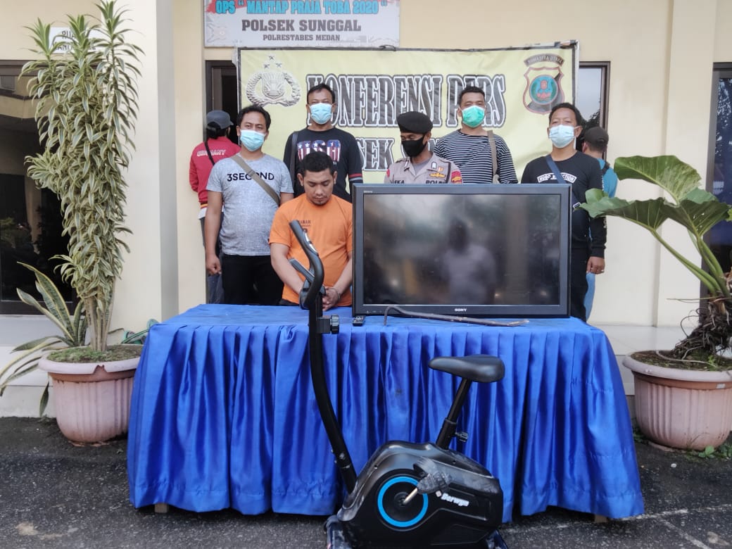 Polsek Sunggal Ringkus Spesialis Pelaku Pembobol Rumah