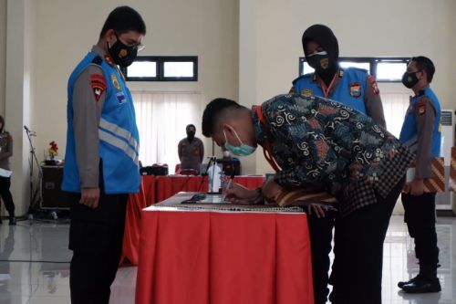 Pengambilan Sumpah Seleksi Pendidikan Perwira Polri, Kapolda Sulsel Ingatkan Tetap Prokes Secara Ketat