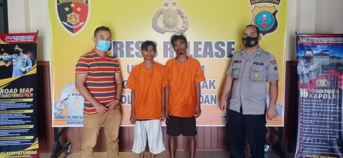 Polsek Patumbak Ringkus Dua Orang Pelaku Pencurian di PT. Palmec