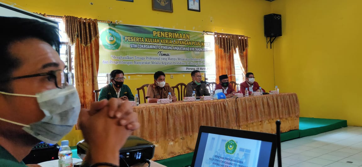 Camat Maritengngae Sidrap Terimah Mahasiswa KKLP STIH Cokroaminoto Pinrang