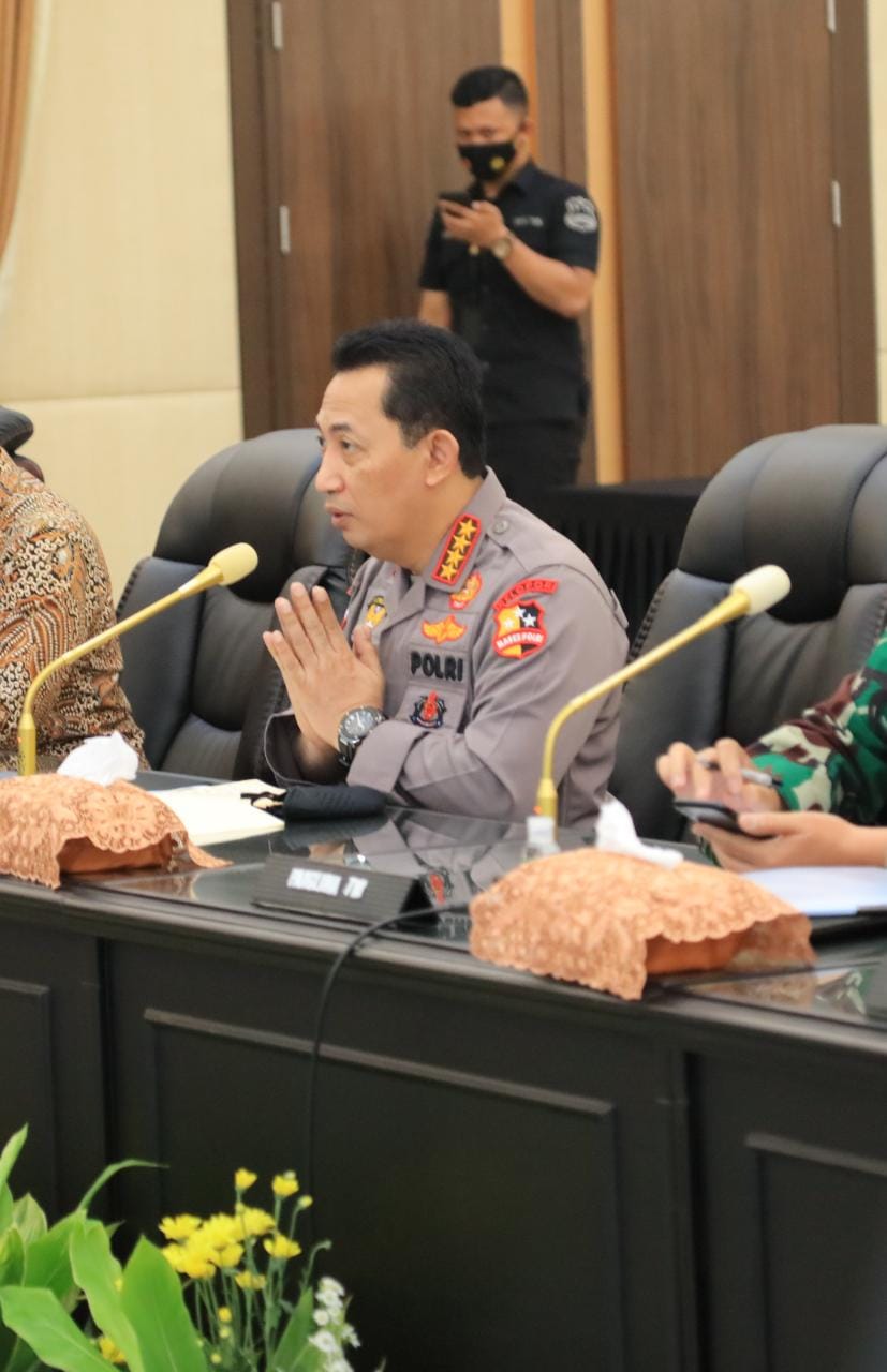 Rakor Lintas Sektoral Jelang Idul Fitri, Kapolri: Keselamatan Rakyat Hukum Tertinggi