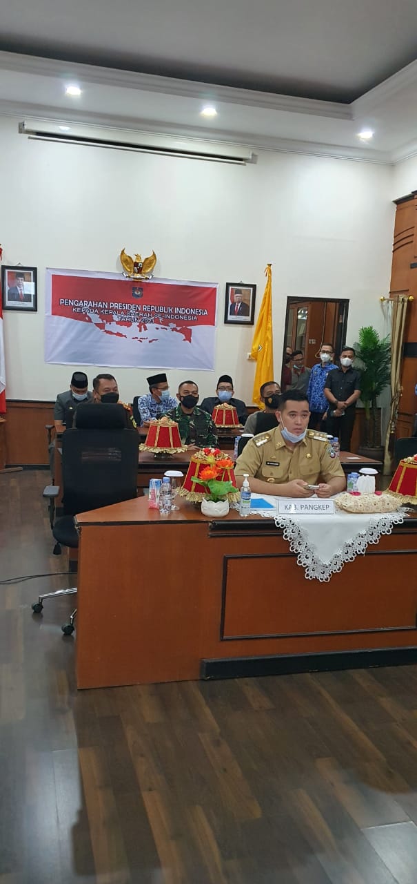 Kapolres Pangkep Ikuti Arahan Presiden Jokowi Virtual Daring