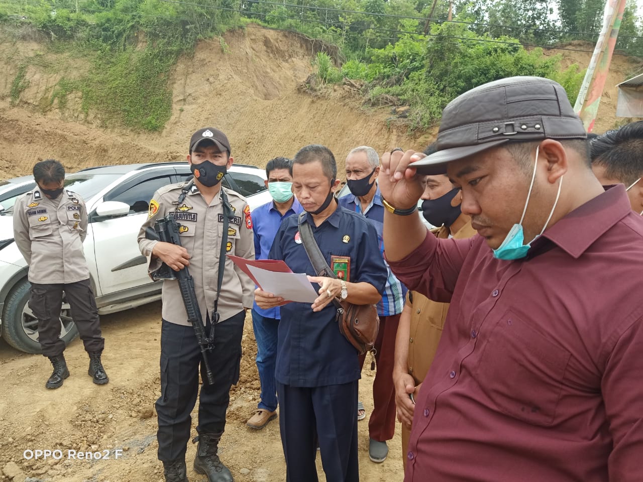 Kawal Proses Sengketa Tanah, Personil Polsek Enrekang Pengamanan Lokasi