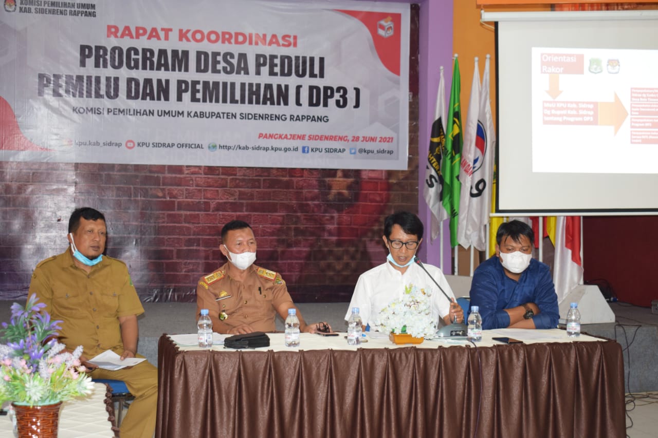 Pasca MoU Diteken Bupati, KPU bersama Pemkab Sidrap Rakor Pelaksanaan Desa Peduli Pemilu dan Pemilihan