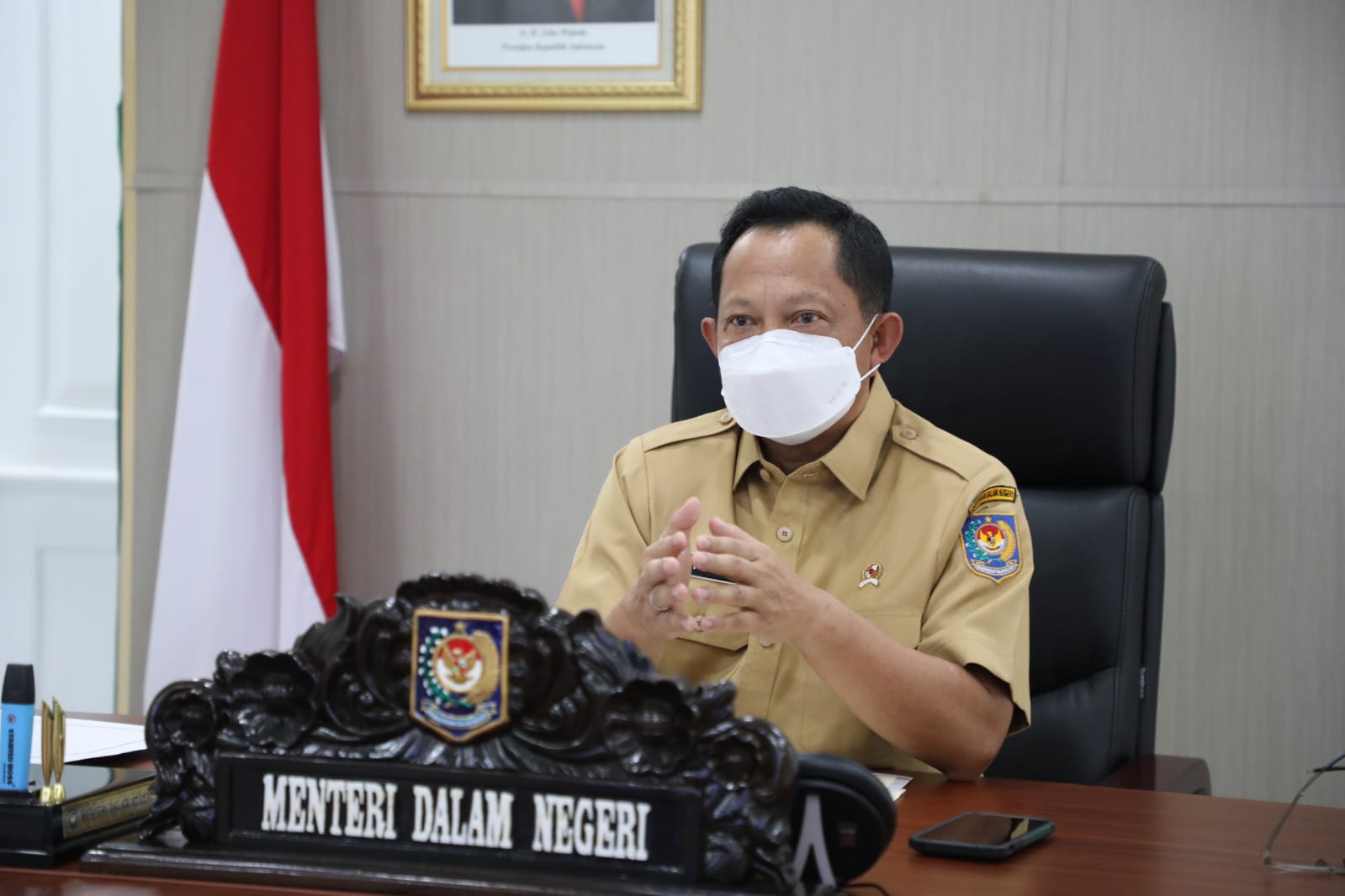 Mendagri Jelaskan Peran Satpol PP dalam Penanganan Pandemi dari Hulu ke Hilir