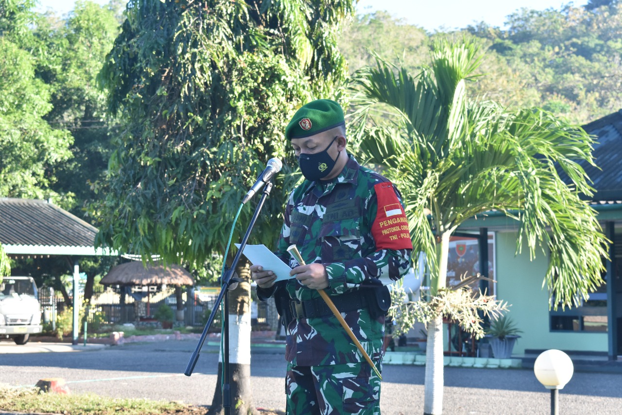 Dandim Polman Perintahkan Anggotanya Terus Gelar Edukasi dan Himbauan Prokes