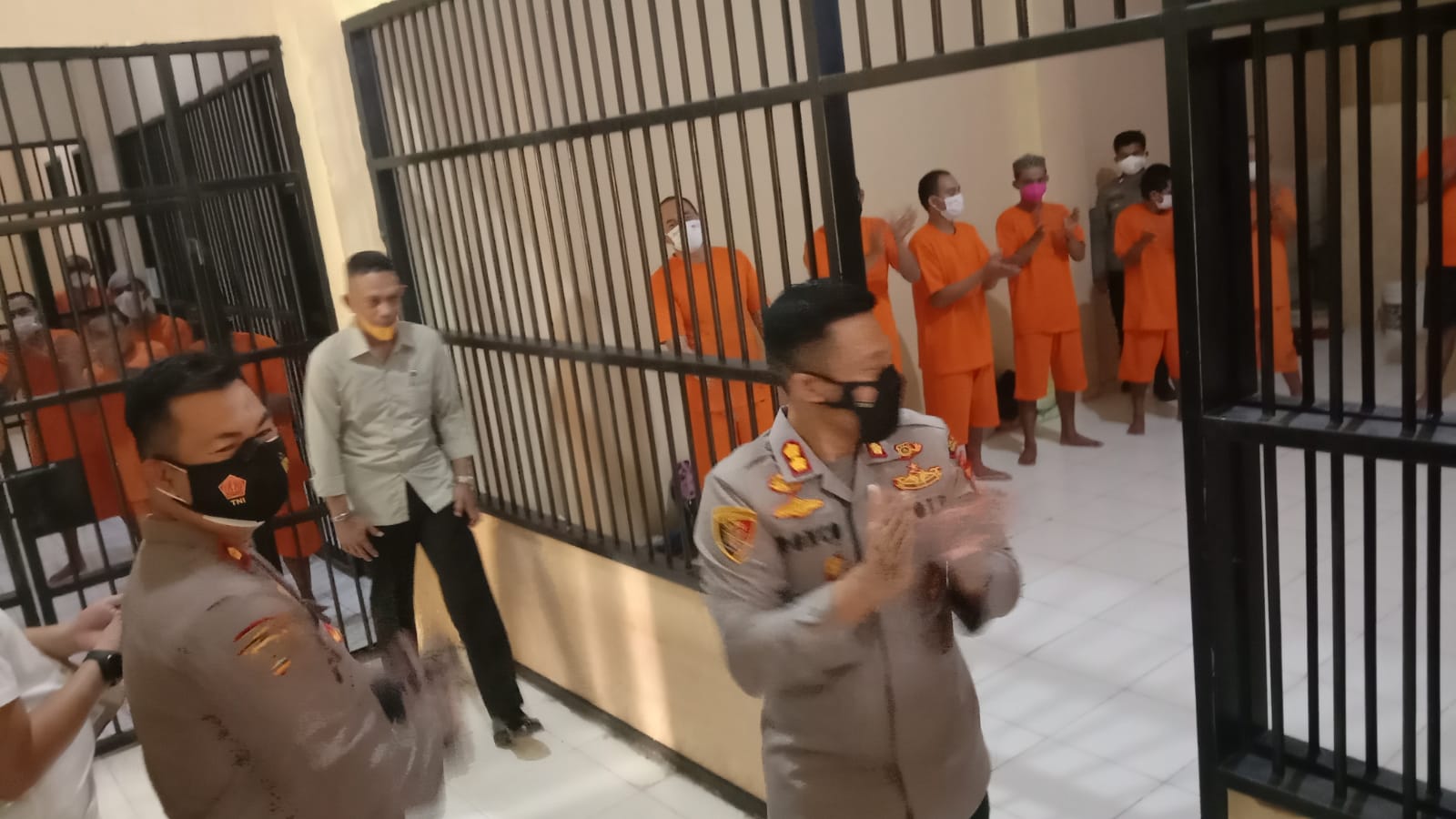 Usai Lepas Sambut, Kapolres Sidrap Langsung Sidak Tahanan