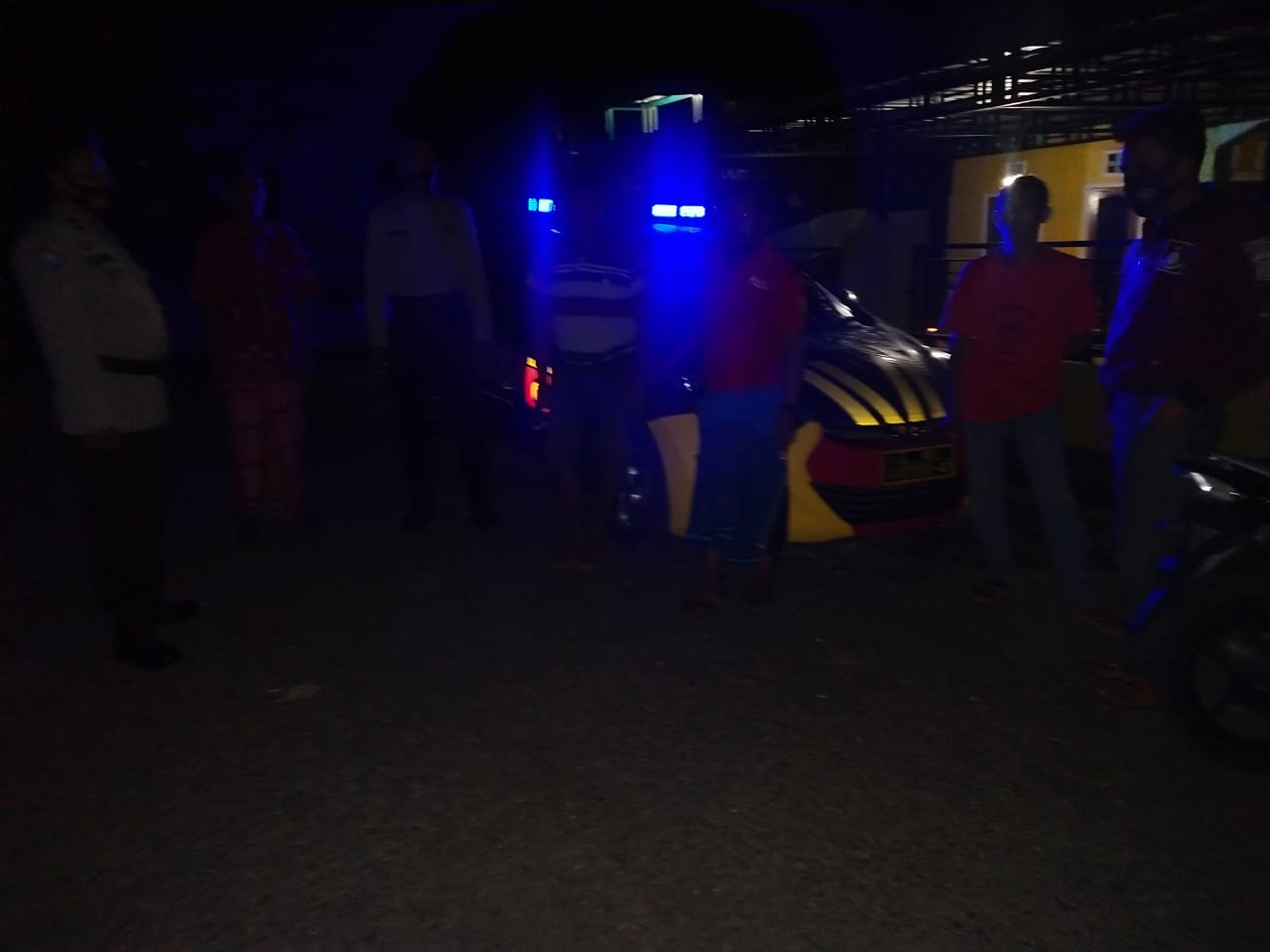 Patroli Blue Light Himbau Warga Tetap Perhatikan Prokes dan Bersama Jaga Siskamtibmas