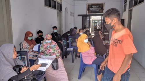 Persyarikatan Muhammadiyah Sidrap Gandeng Polda Sulsel Gelar Vaksinasi, 1.530 Warga Terima Dosis Pertama