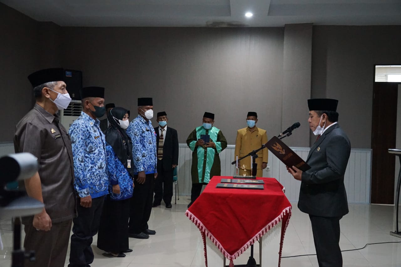 Asbudi Resmi Jabat Camat Tellu Limpoe Sidrap