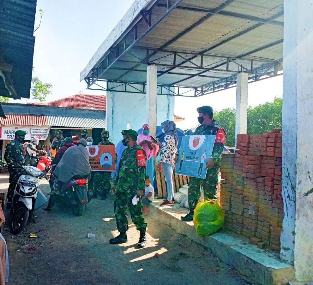 Cegah Corona, TNI Intenskan Operasi Yustisi di Tanakeke