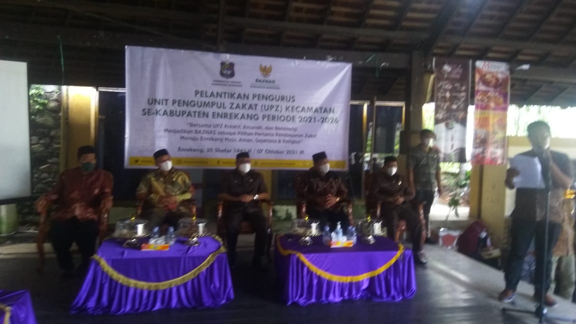 Ketua Baznas Enrekang Lantik 70 Unit Pengurus Zakat