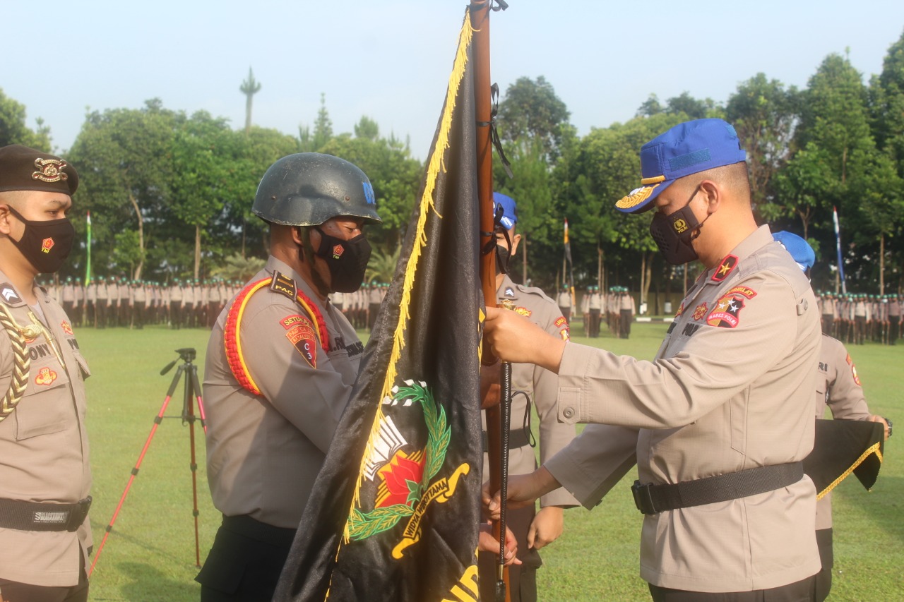 Kasetukpa Lemdiklat Polri Lantik Perangkat Resimen Korps PAG Wira Mavendra Harjuna