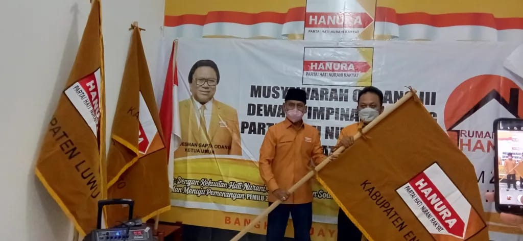 Terpilih Menjadi Ketua HANURA, Ali Suryaji Kartono Kabupaten Enrekang