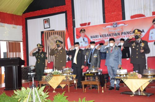 Gelar Secara Daring, Peringatan Hari Kesaktian Pancasila di Enrekang Khidmat