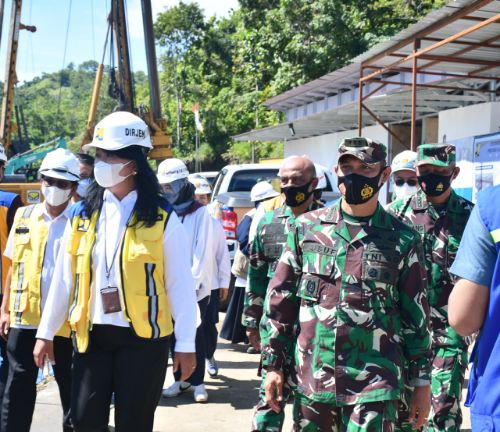 Direktur Jenderal Cipta Karya Kunjungi Pembangunan Rusun Korem 142 Tatag