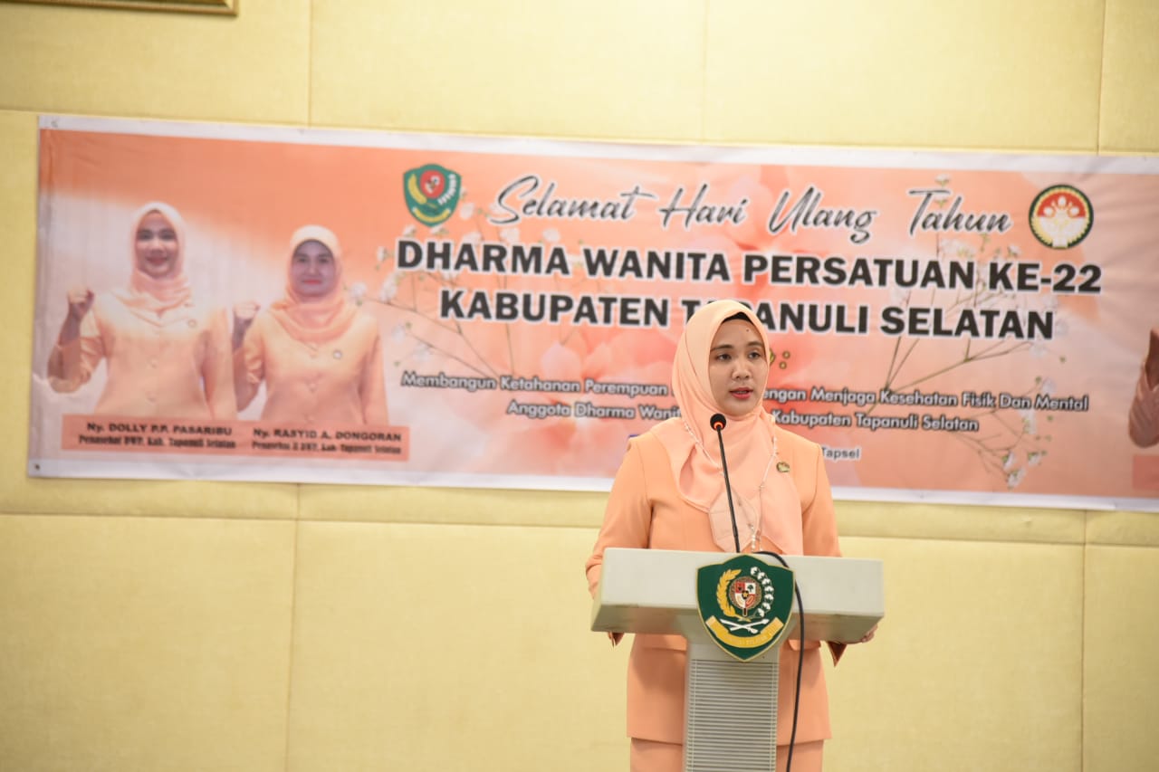 Peringatan HUT DWP Tapanuli Selatan Ke-22, Penasehat DWP Sampaikan Peran Penting Dharma Wanita 