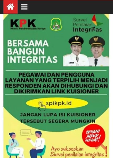 Hebat, Pemda Sidrap Raih Indeks 71,32. KPK Launching Hasil SPI 2021