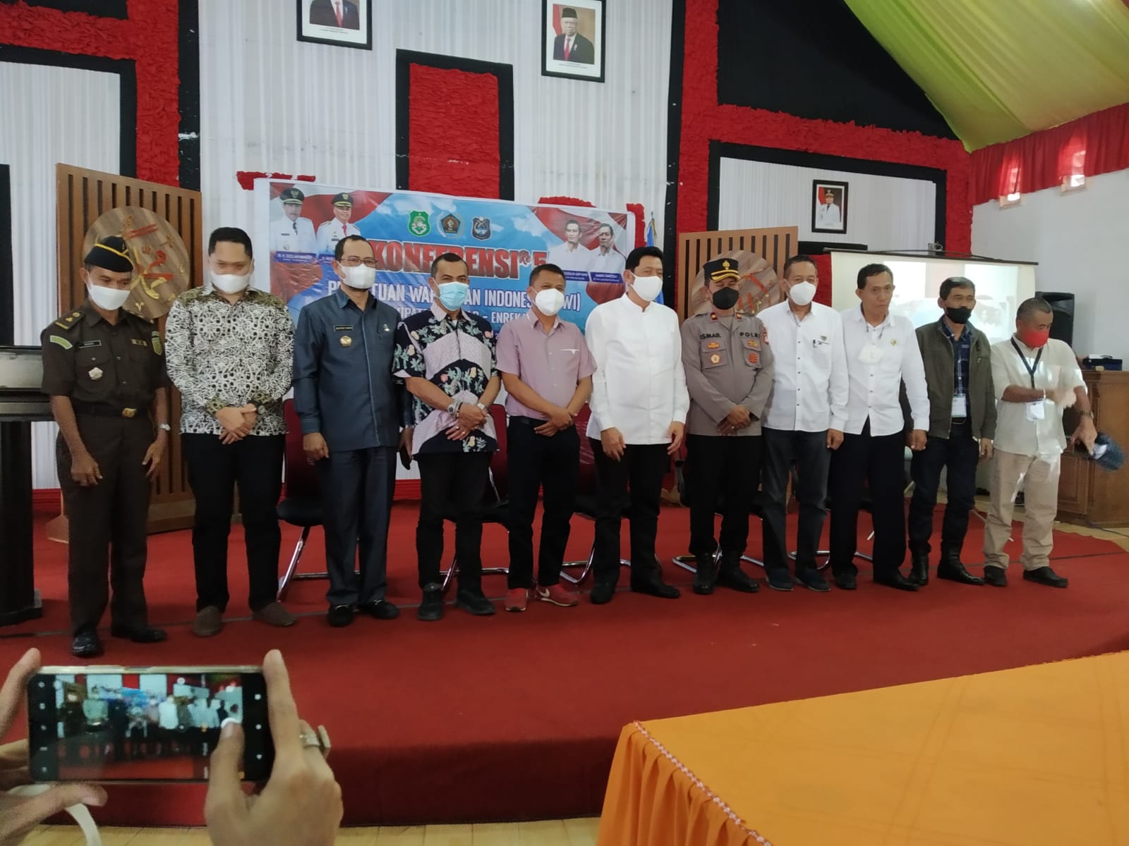 Sukses, Konferensi ke-5 PWI di Rujab Bupati Enrekang