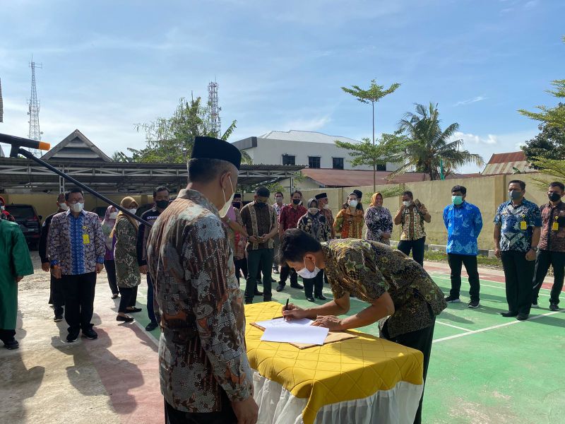 108 Panitia Ajudikasi dan Satgas PTSL BPN Sidrap Resmi Dilantik