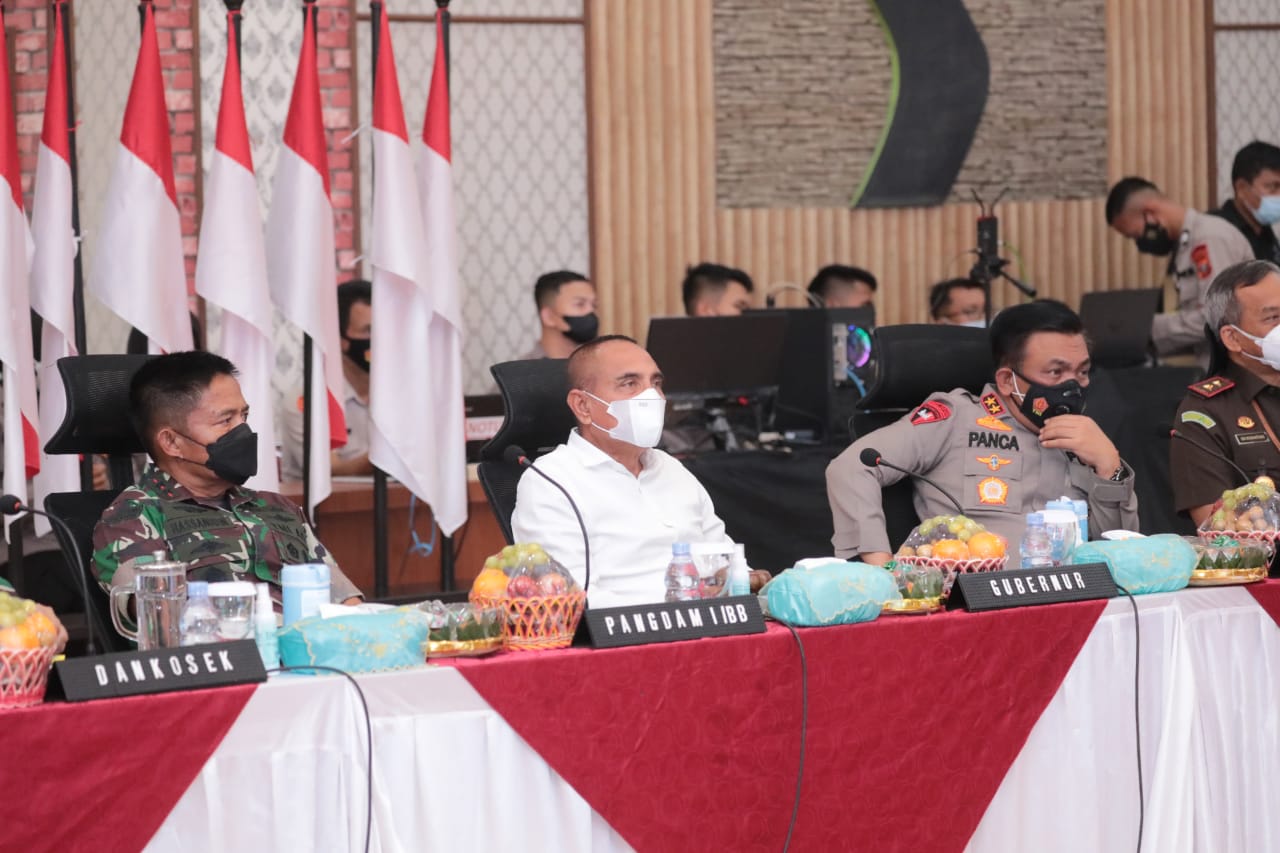 Covid-19 Kembali Naik Tajam, Kapolda Sumut Gelar Rapat Lintas Sektoral Bersama Forkopimda