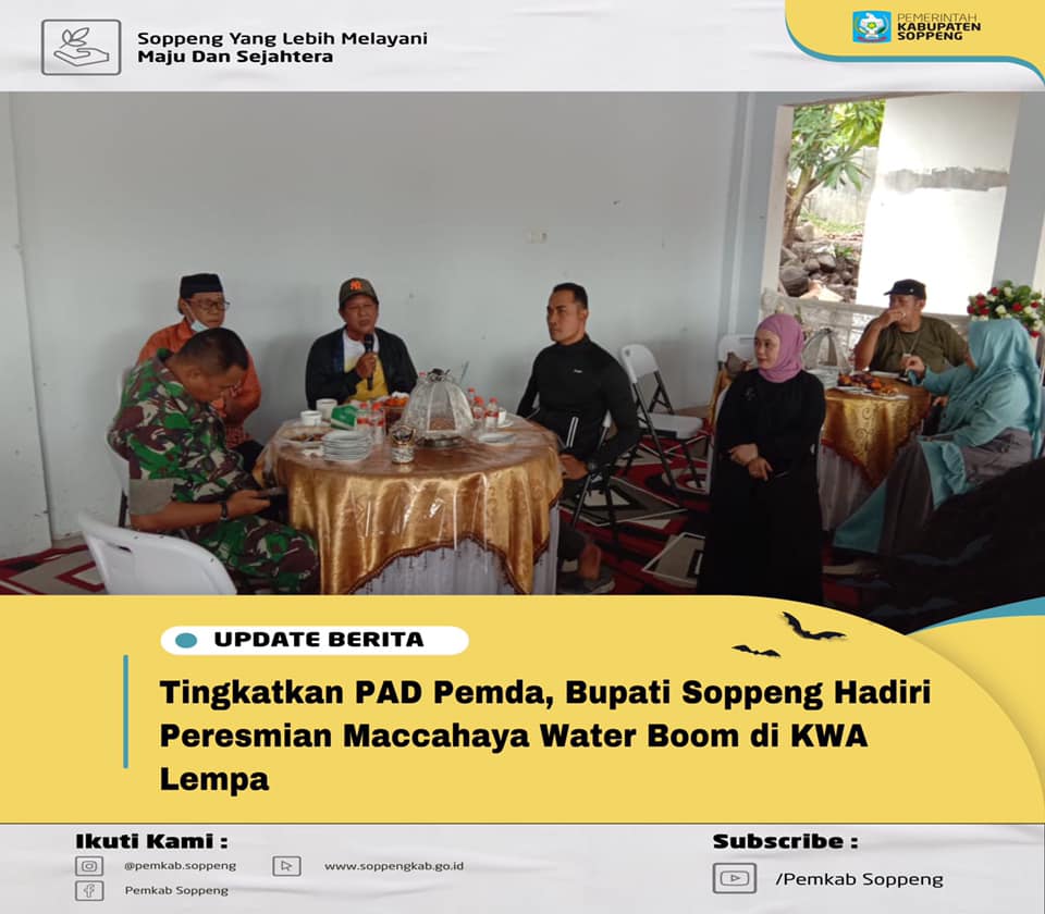 Bupati Soppeng Resmikan Maccahaya Water Boom