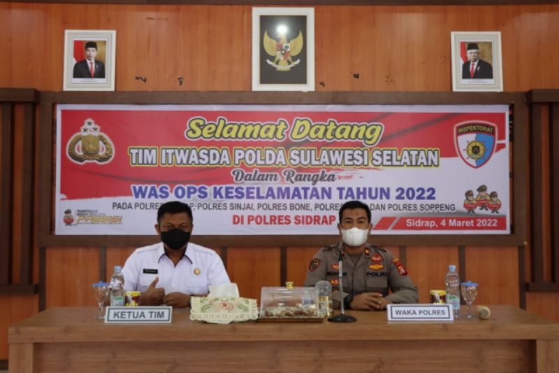 Mantapkan Perwabku dan Administrasi, Tim Itwasda Polda Sulsel Audit Polres Sidrap